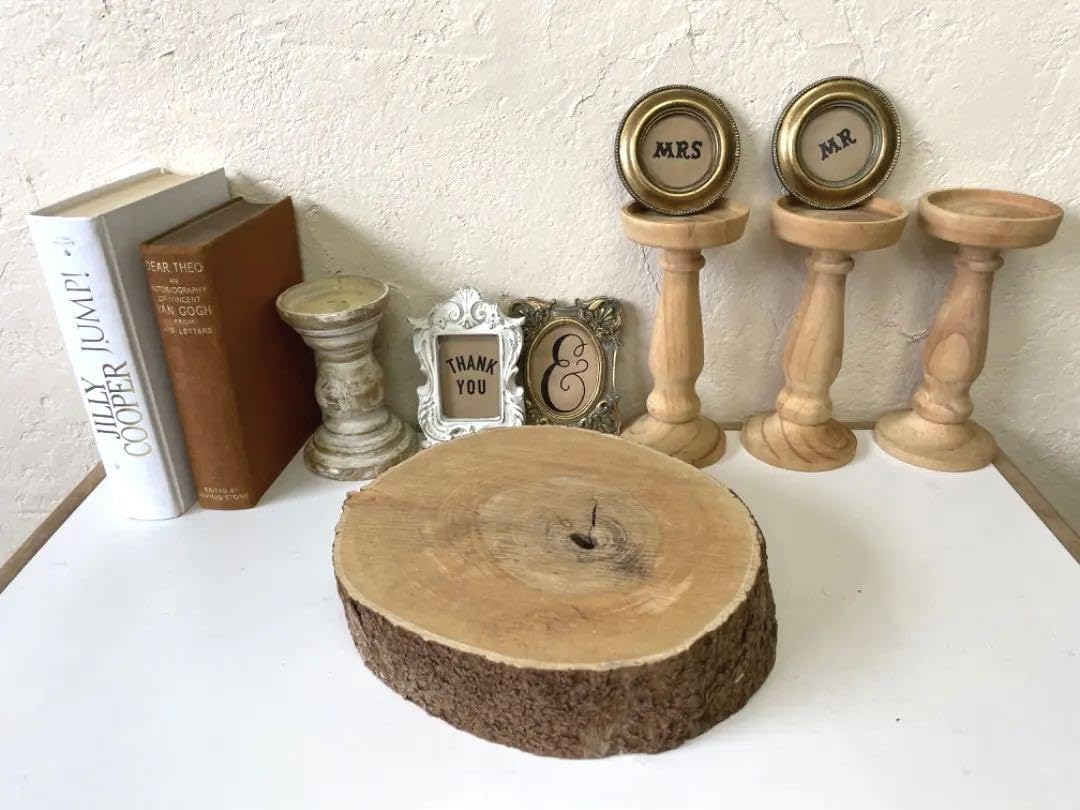 結婚式　ゲストテーブル　切り株プレート　丸株プレート　10枚セット 結婚式 ゲストテーブル 切り株プレート 丸株プレート 10枚セット